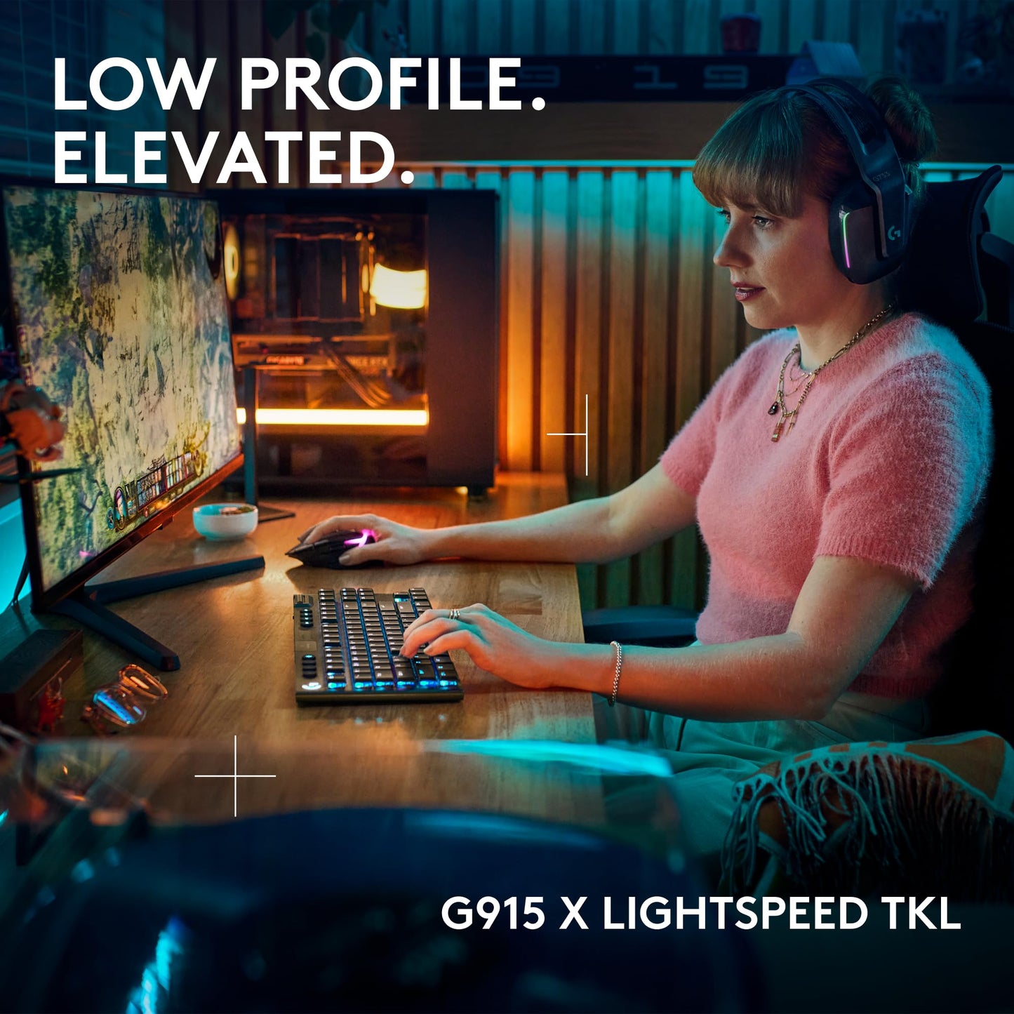 Low Profile Wireless Gaming Keyboard