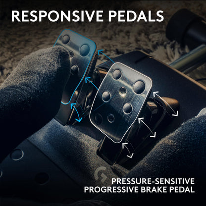Force Feedback Racing Wheel & Pedal Set
