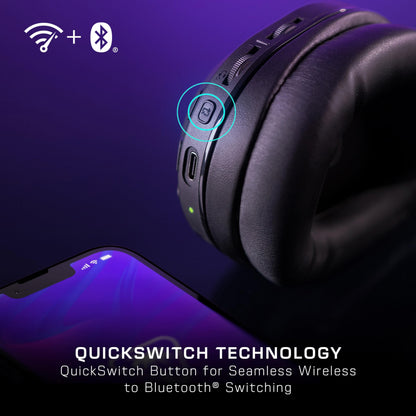 Wireless Gaming Headset with AI Noise Cancellation
