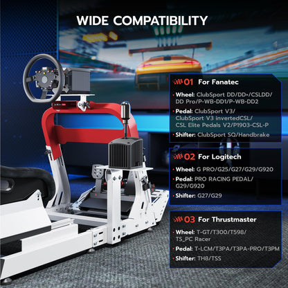 Racing Simulator Cockpit with Gaming Seat