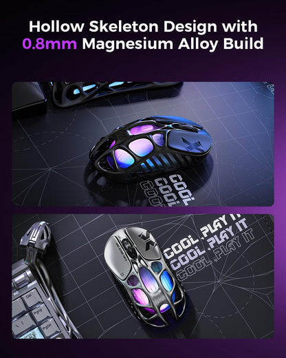 Wireless Gaming Mouse with Futuristic Design