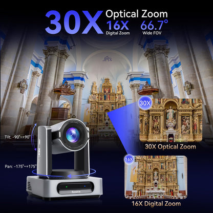 4K AI Tracking PTZ Camera for Live Streaming